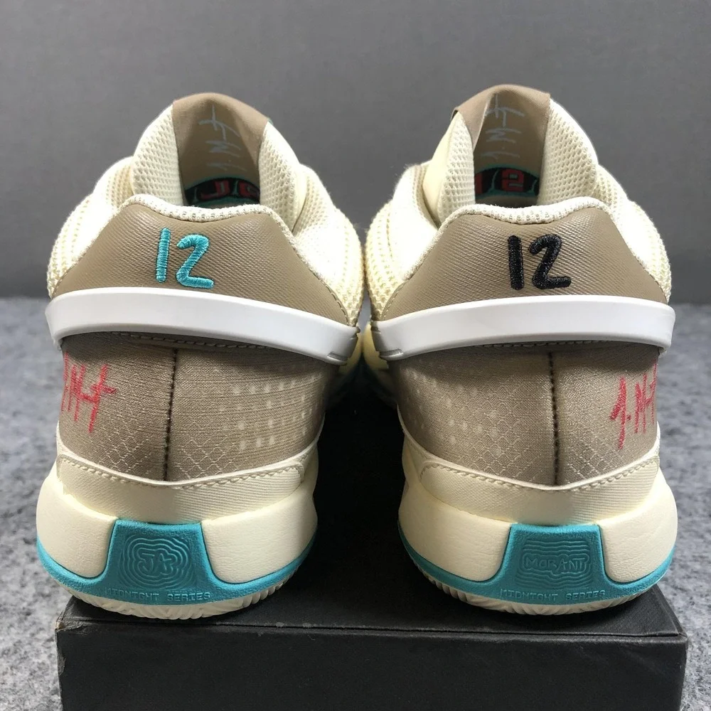 Nike Ja 1 DR8785-102 Shoes Mens 7.5 Beige Teal Low Top Basketball Sneakers